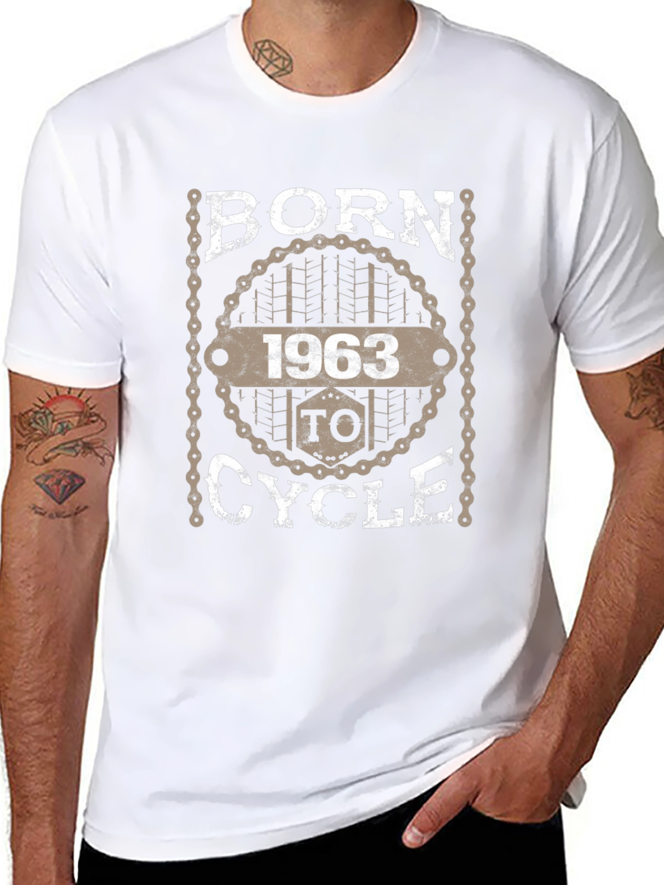 Born To Cycle 1963 Graphic T-Shirt
