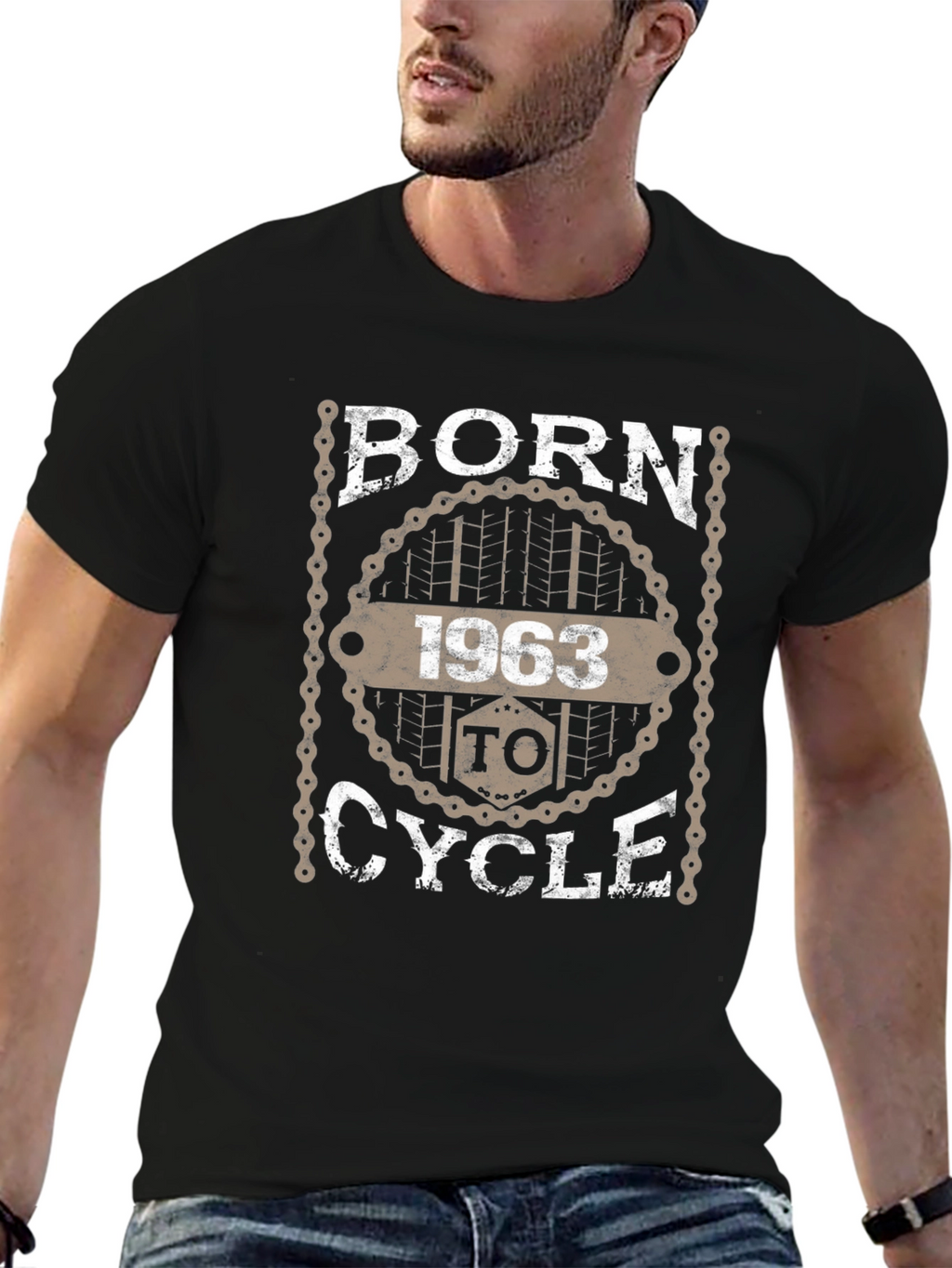 Born To Cycle 1963 Graphic T-Shirt