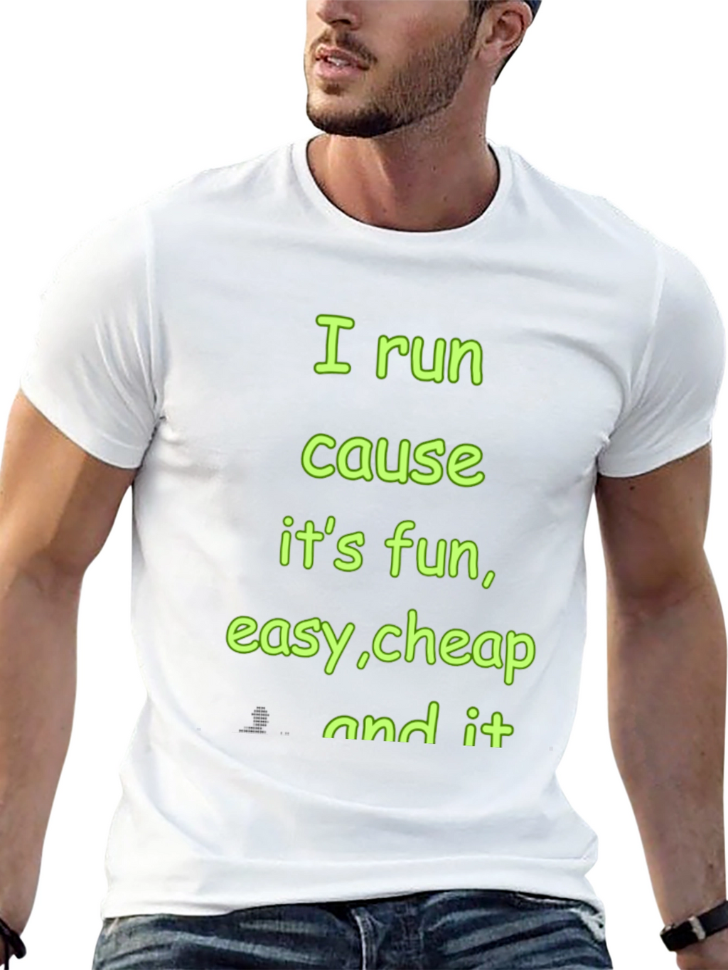 Running Motivation T-Shirt - I Run Cause Its Fun