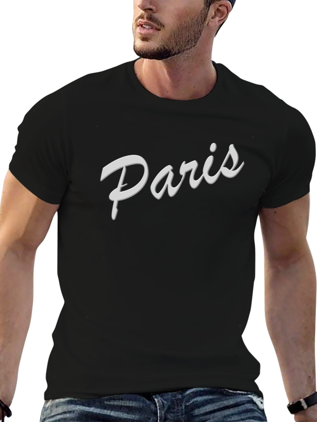 Paris Graphic Tee - Stylish Black T-Shirt
