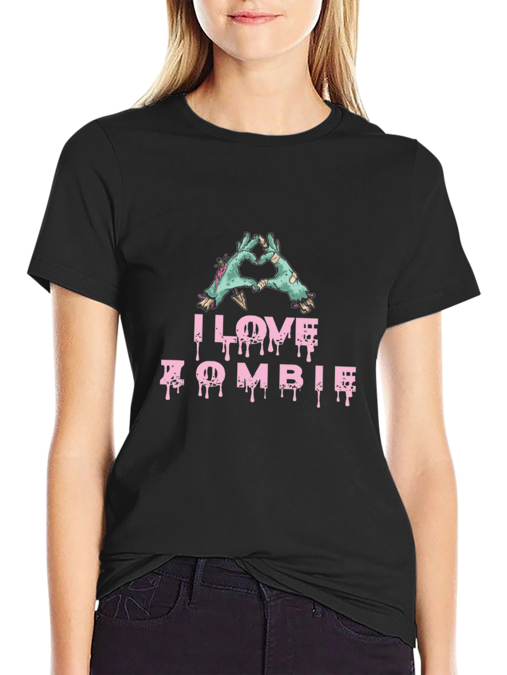 I Love Zombie T-Shirt - Graphic Novelty Tee