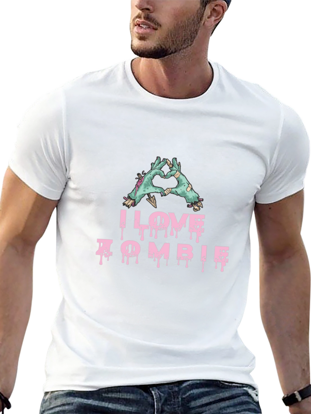I Love Zombie T-Shirt - Graphic Novelty Tee