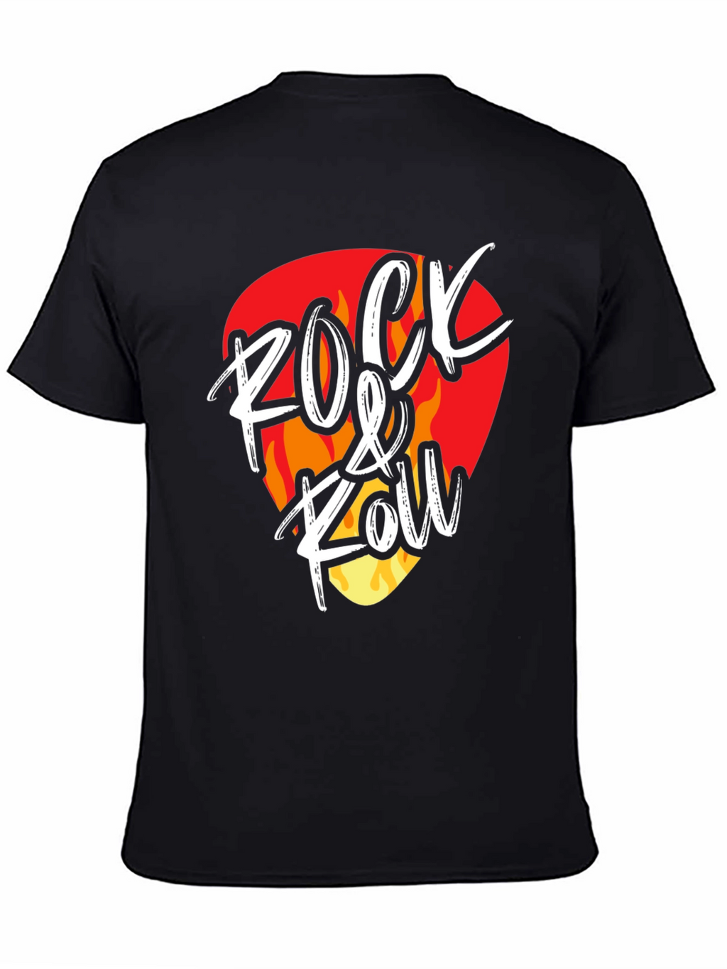 Rock & Roll Graphic Tee - Guitar Pick Design
