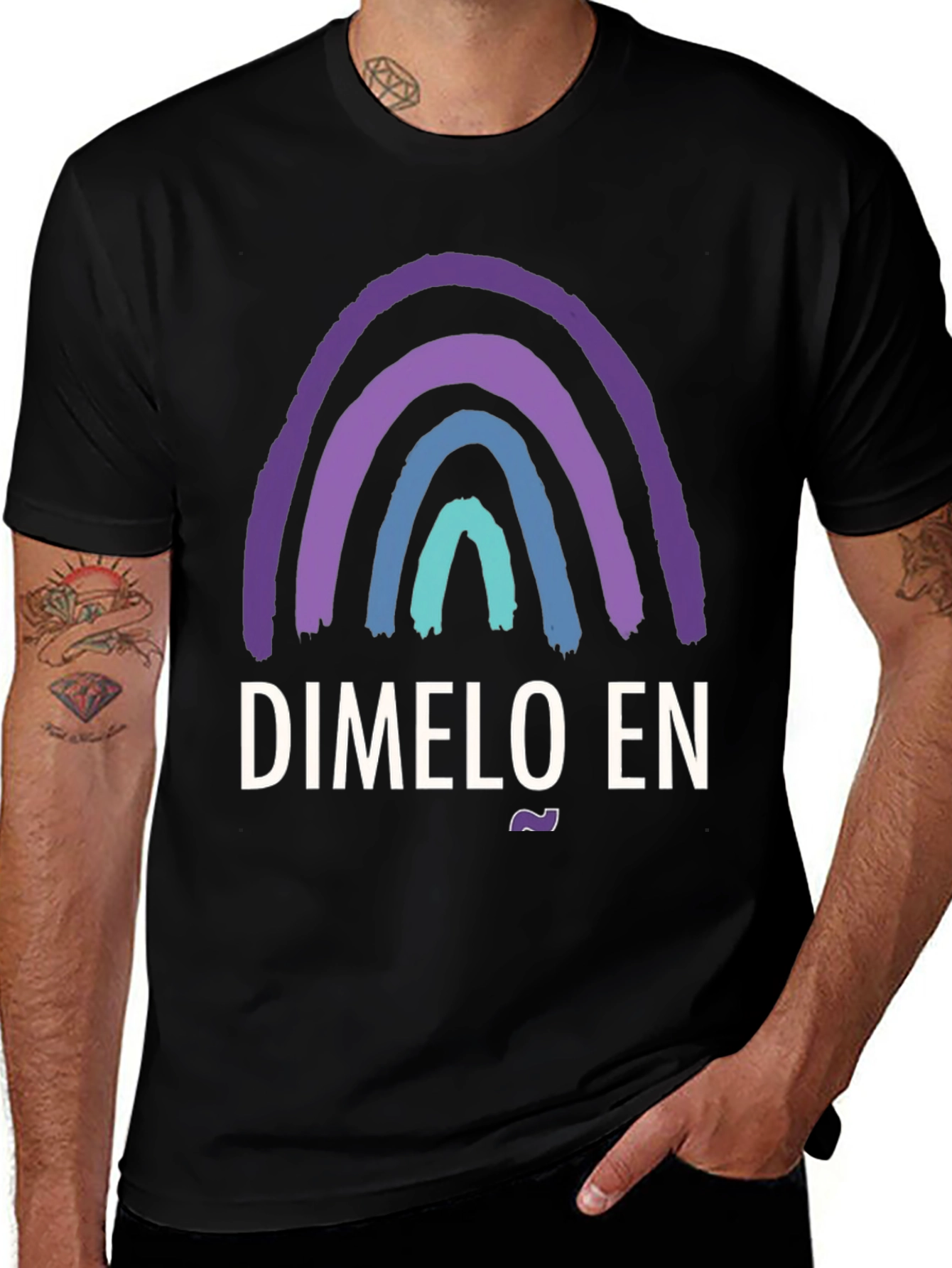 Dimelo En Rainbow T-Shirt