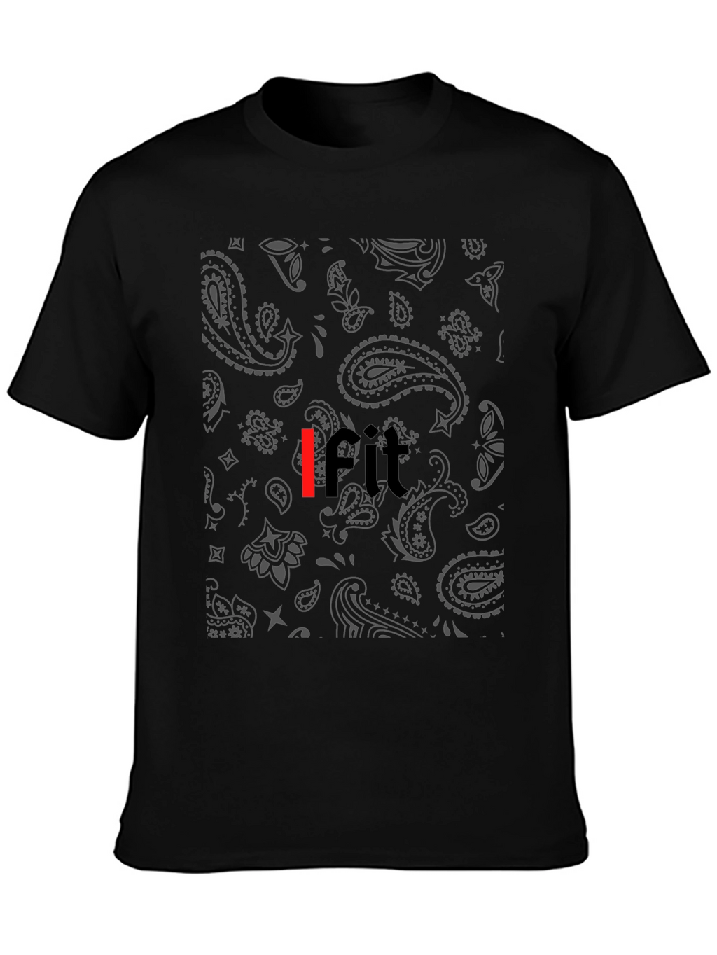 Bandana Print IFIT Black Tee