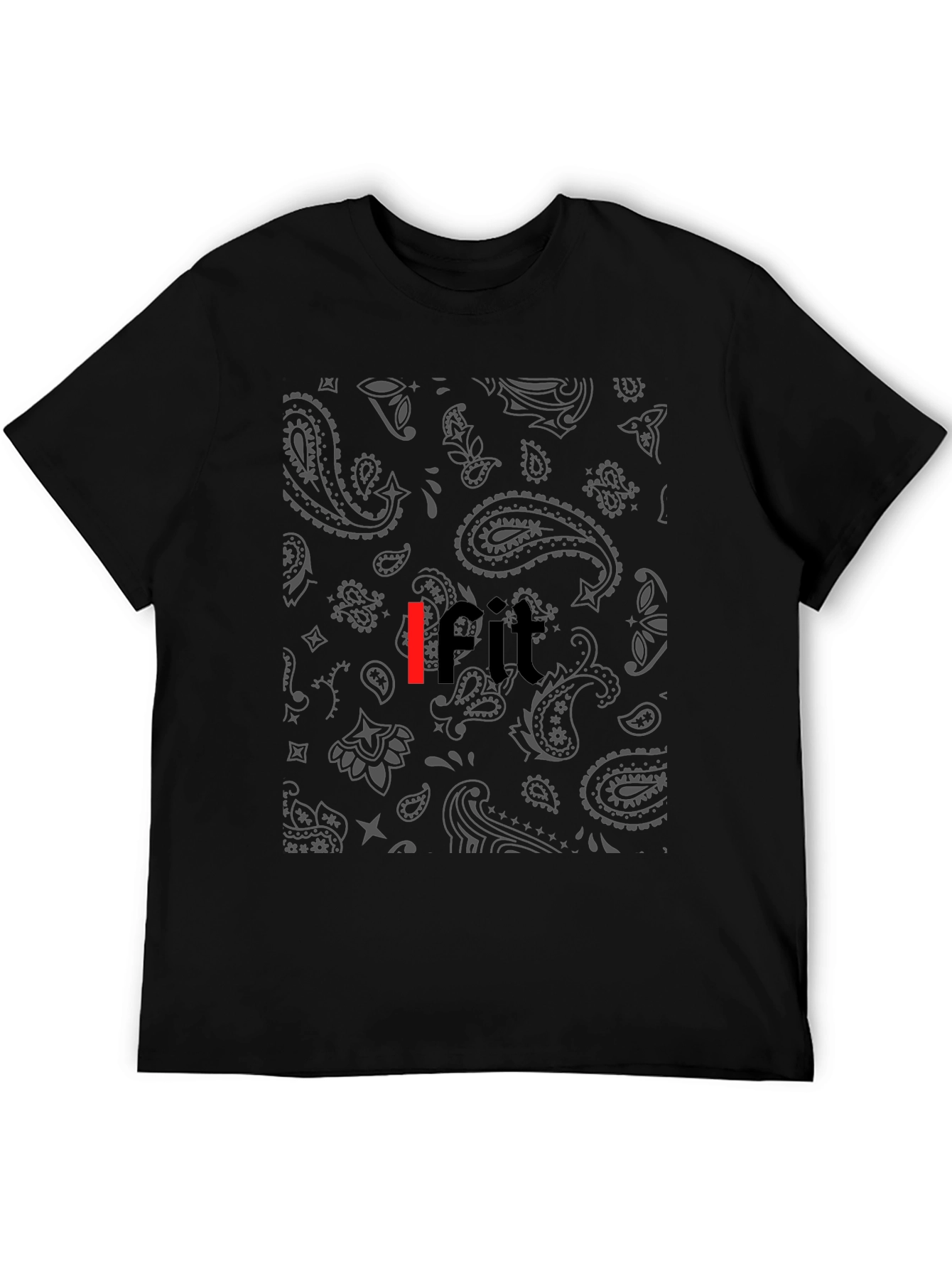 Bandana Print IFIT Black Tee