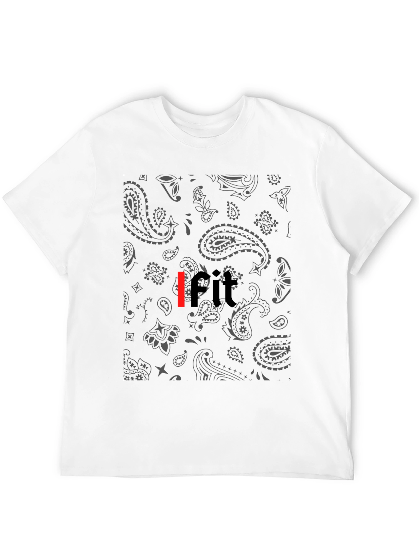 Bandana Print IFIT Black Tee