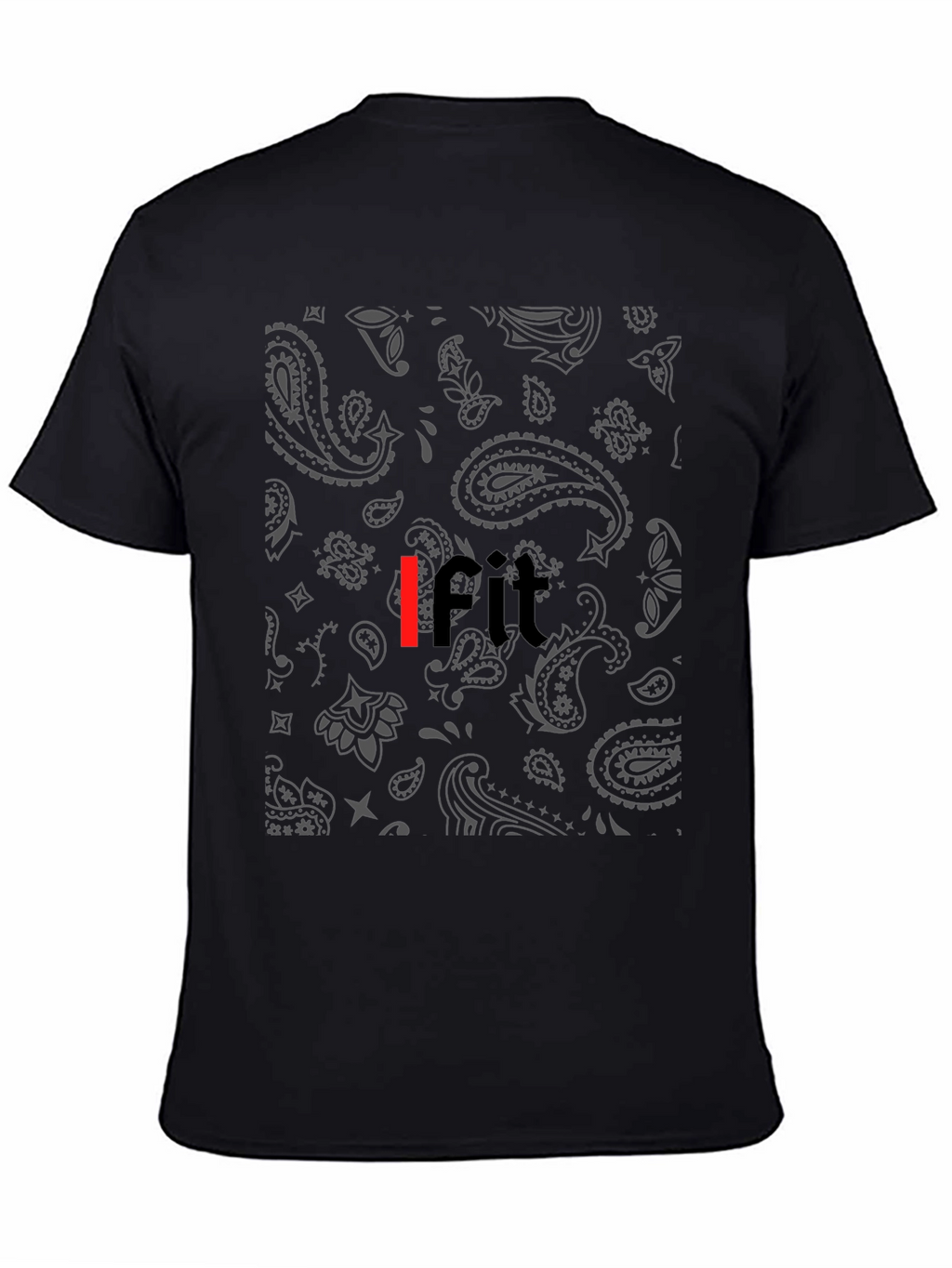 Bandana Print IFIT Black Tee