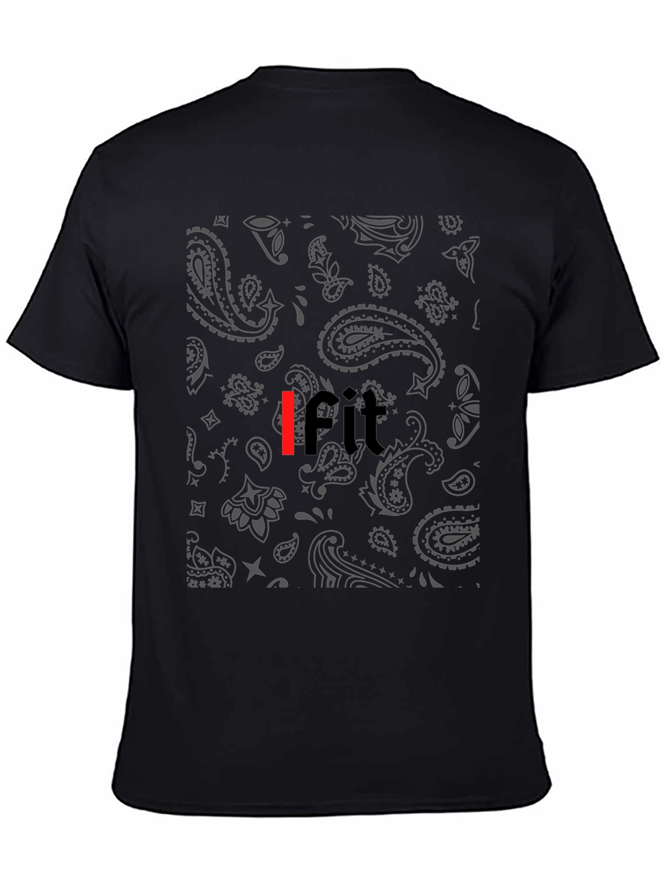 Bandana Print IFIT Black Tee