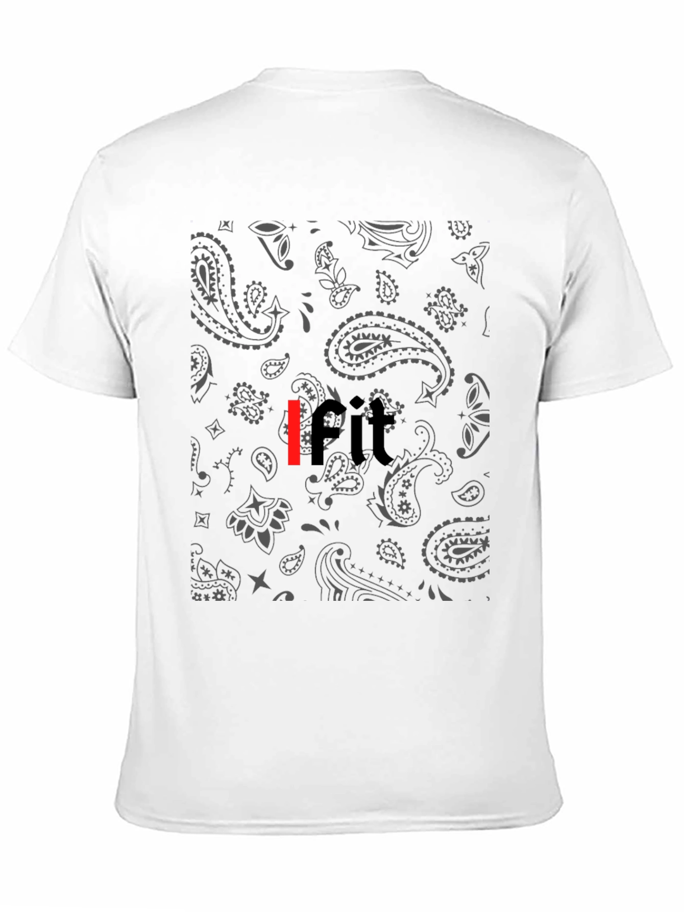 Bandana Print IFIT Black Tee
