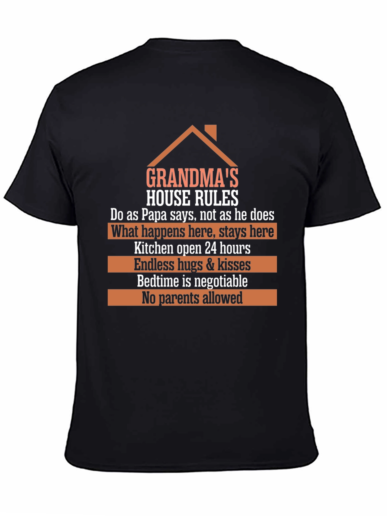 Grandmas House Rules Graphic T-Shirt