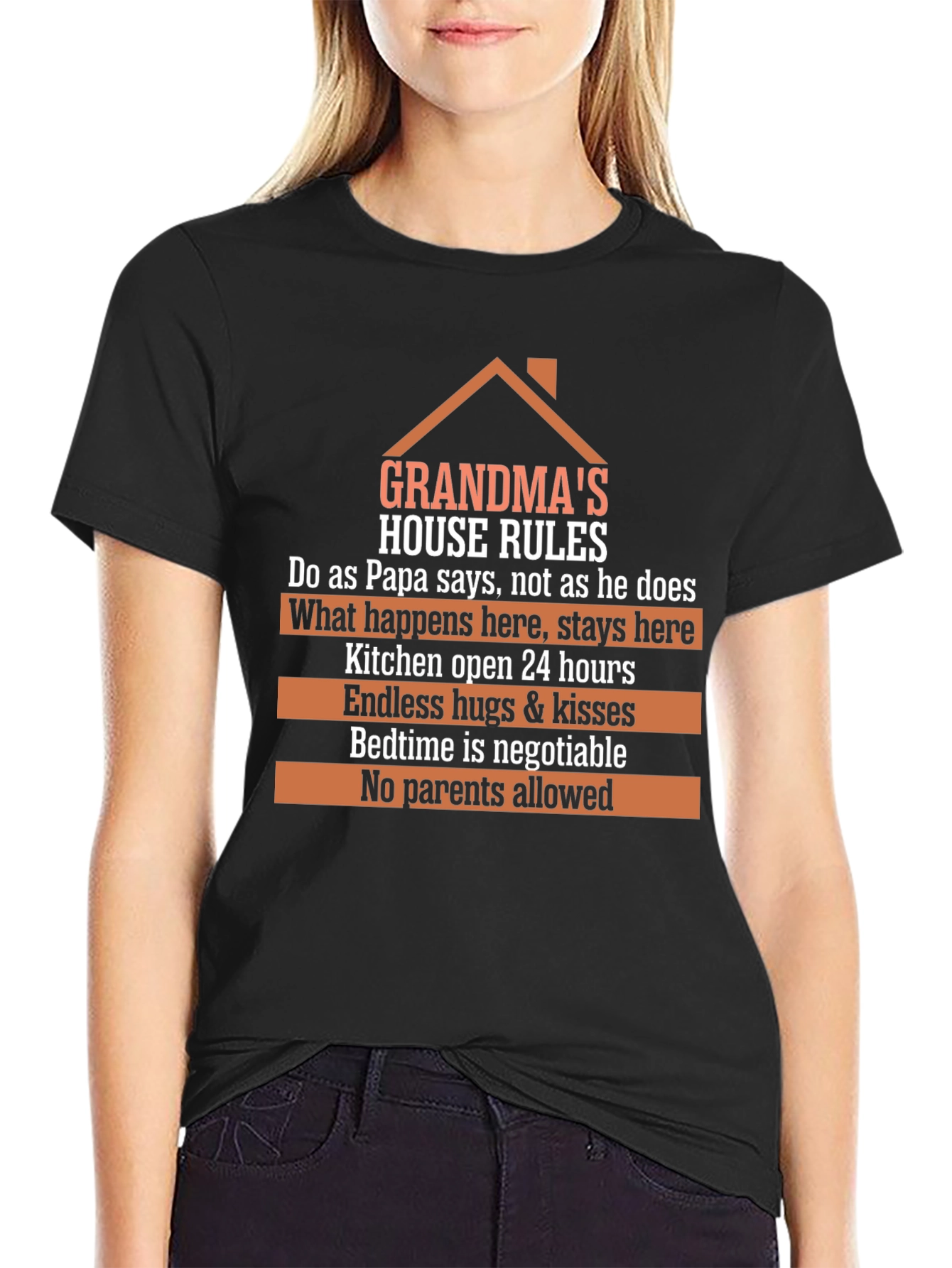 Grandmas House Rules Graphic T-Shirt