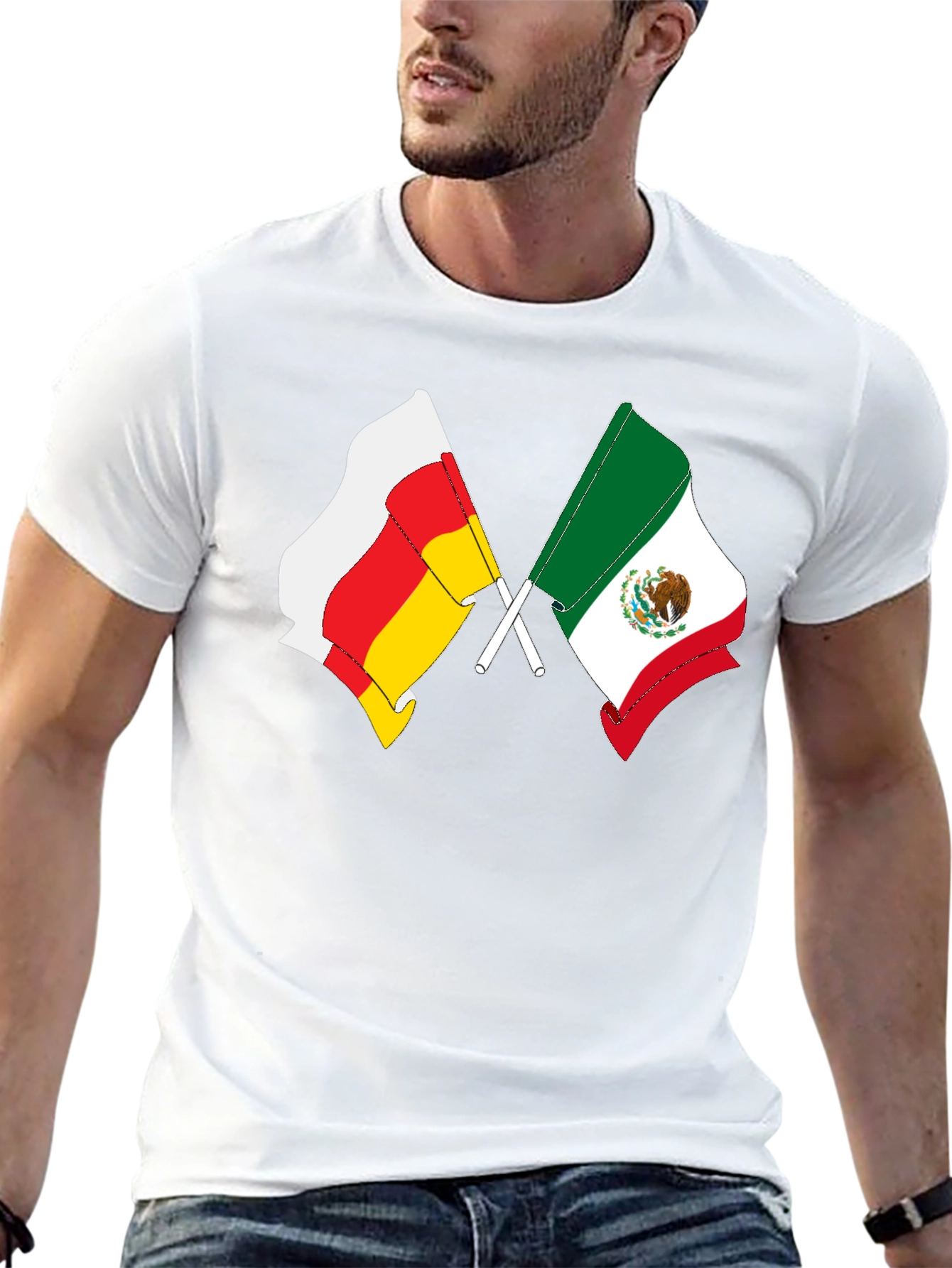 Crossed Flags Graphic Tee