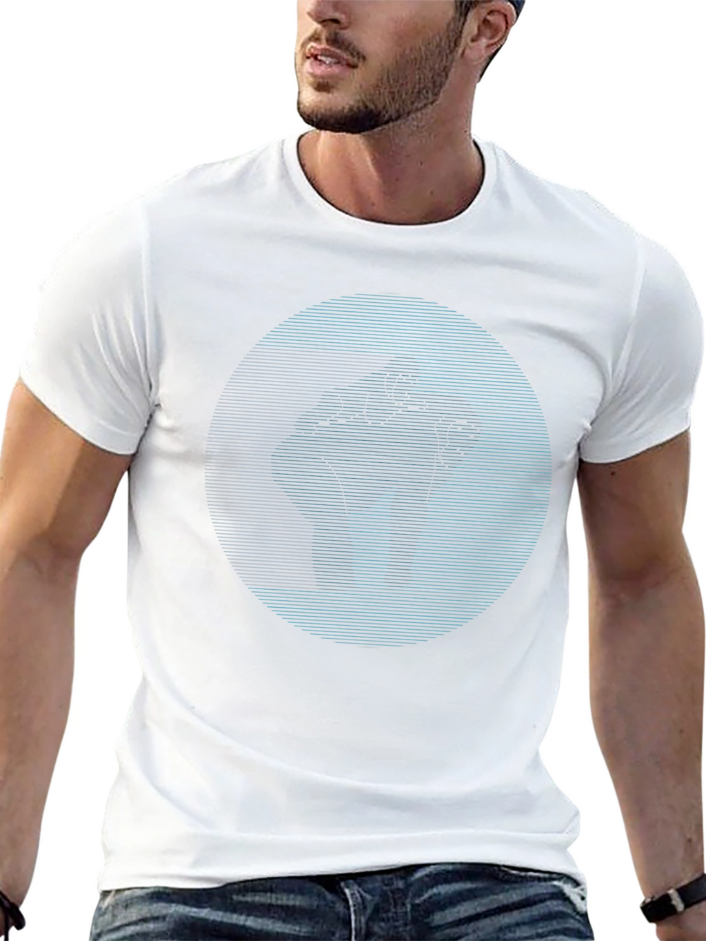 Abstract Fist Graphic Black T-Shirt