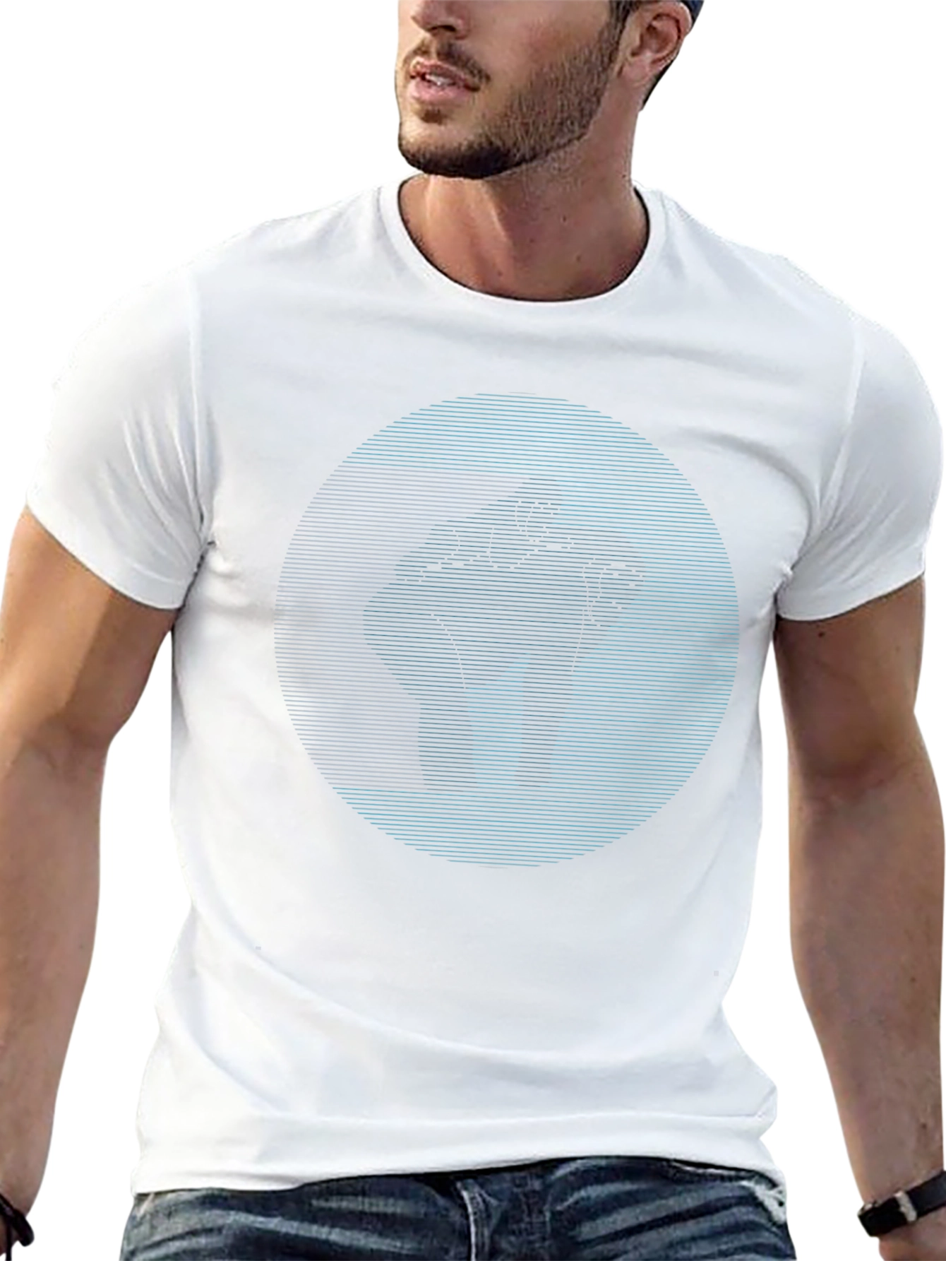 Abstract Fist Graphic Black T-Shirt