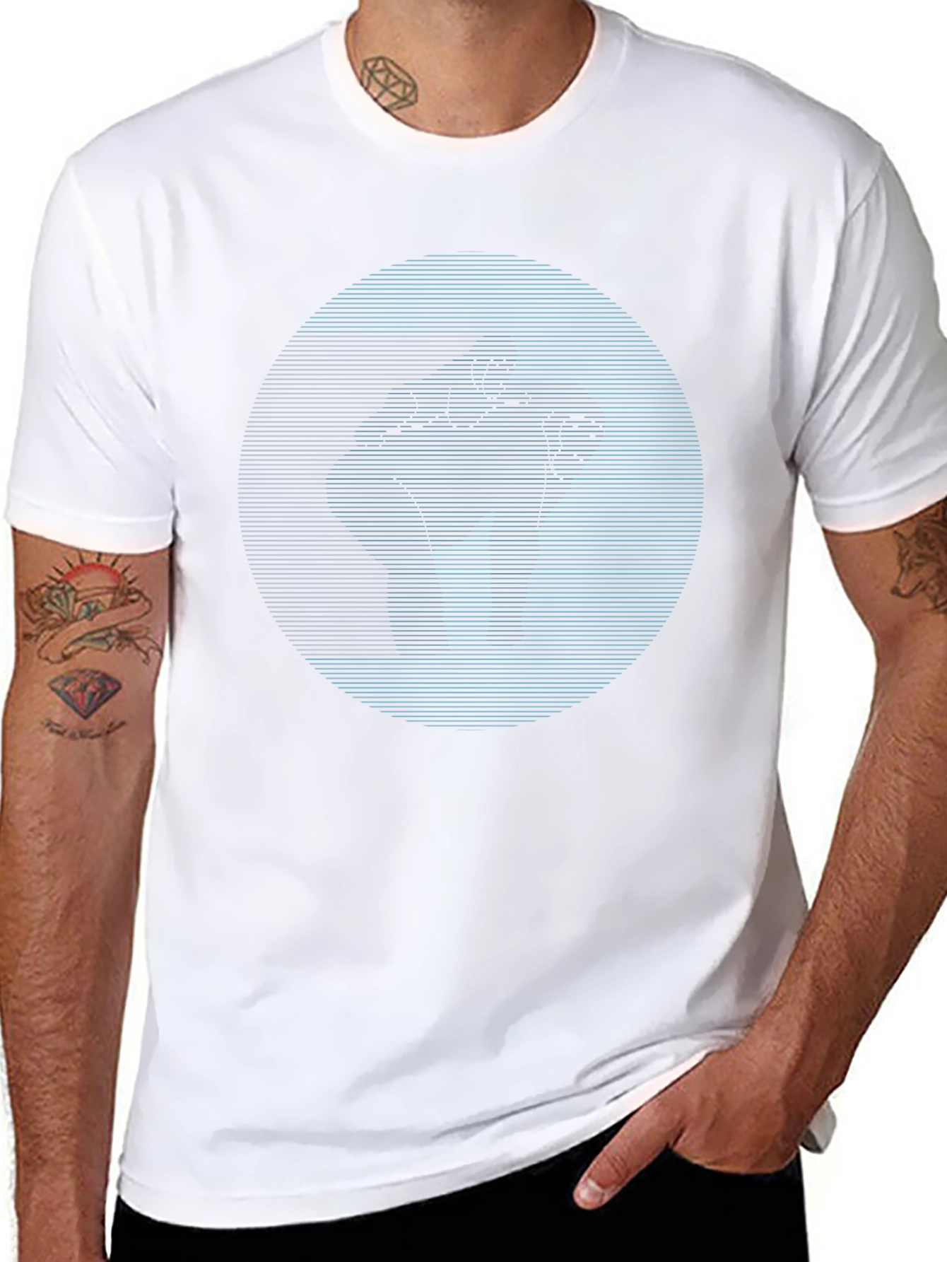 Abstract Fist Graphic Black T-Shirt