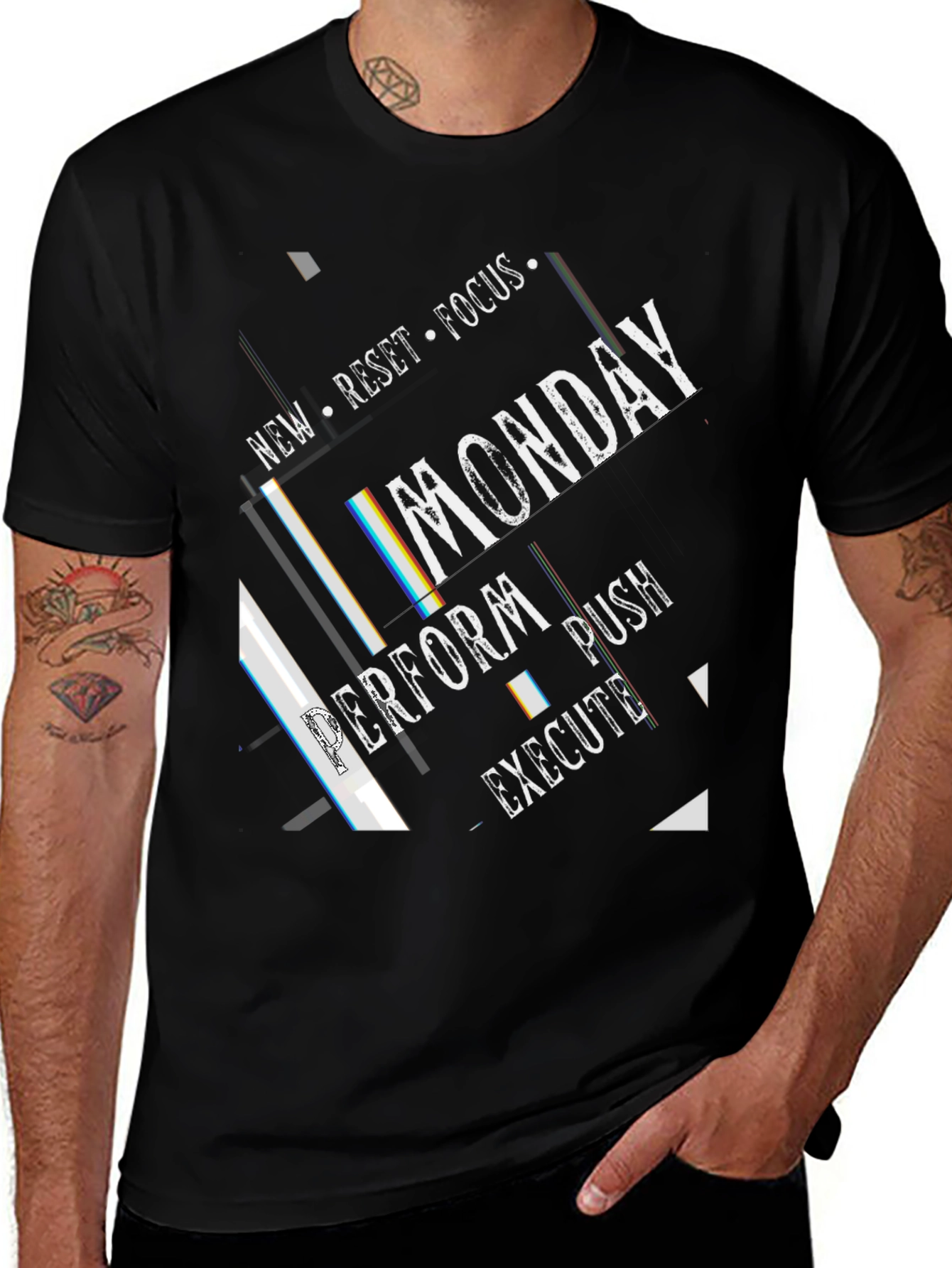 Monday Motivation T-Shirt - Black
