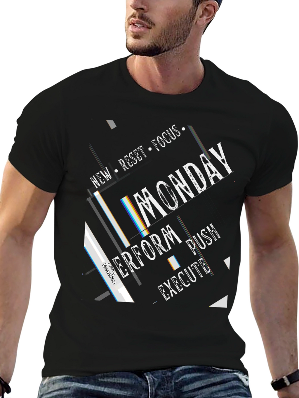 Monday Motivation T-Shirt - Black