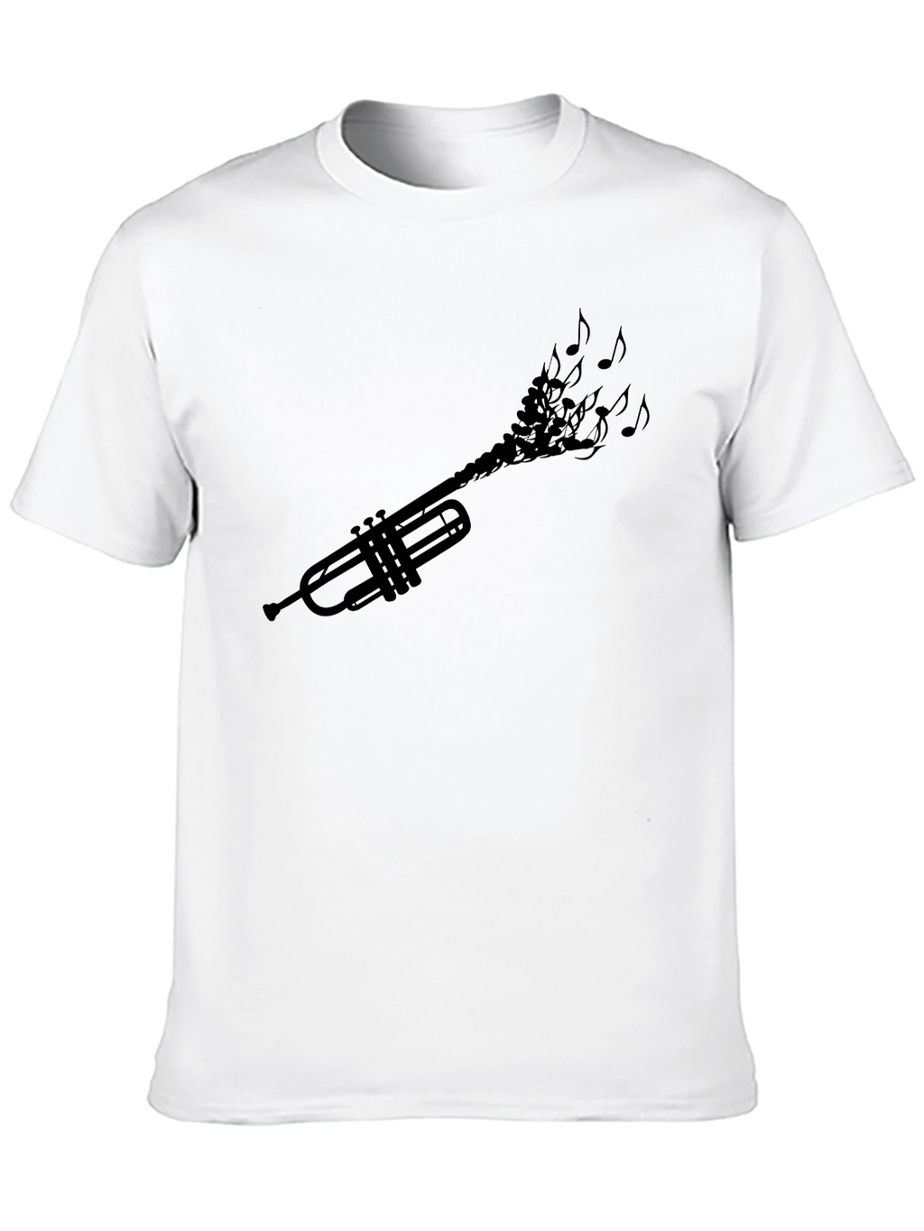 Trumpet Music Notes Graphic Tee
