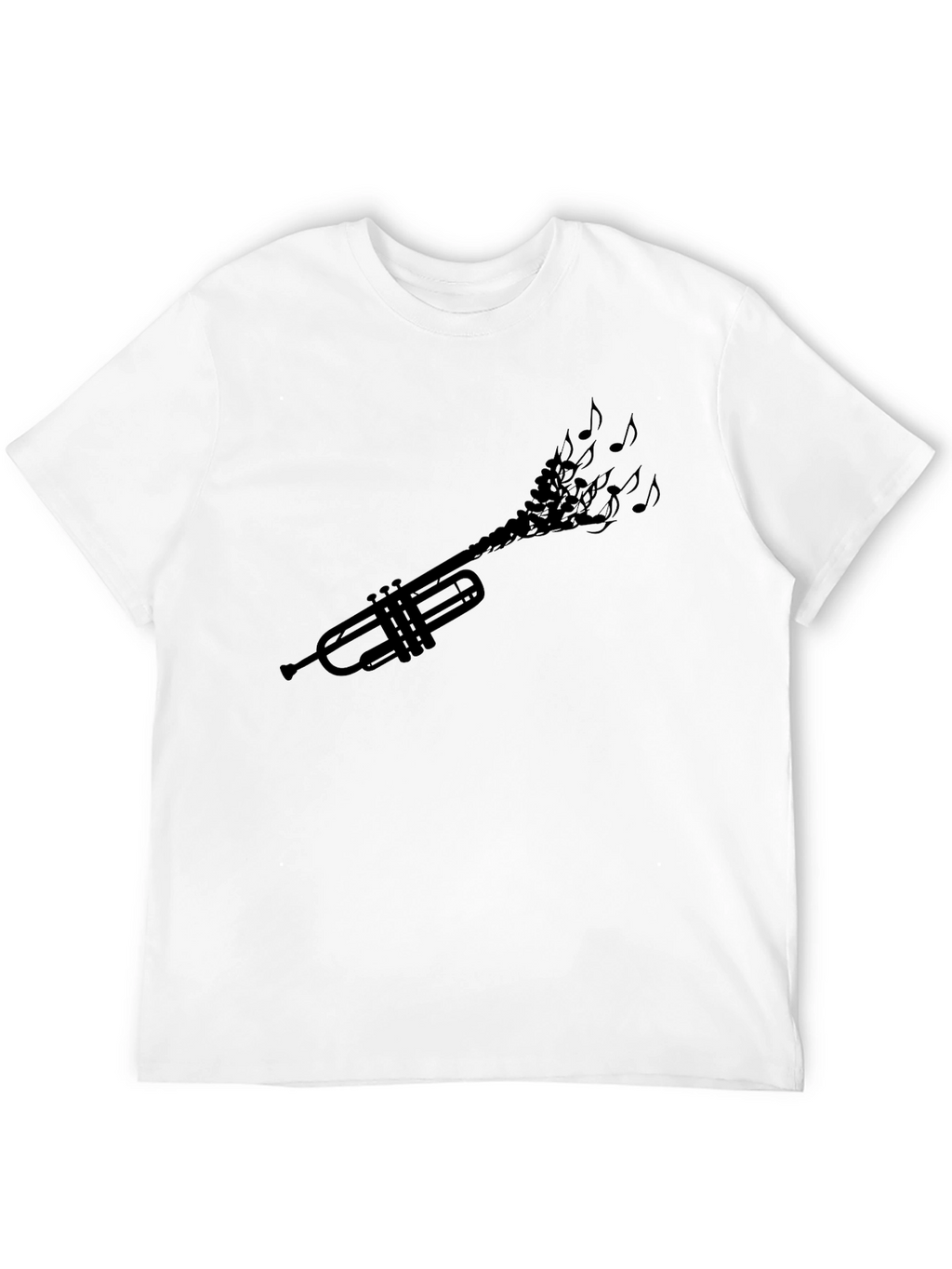 Trumpet Music Notes Graphic Tee