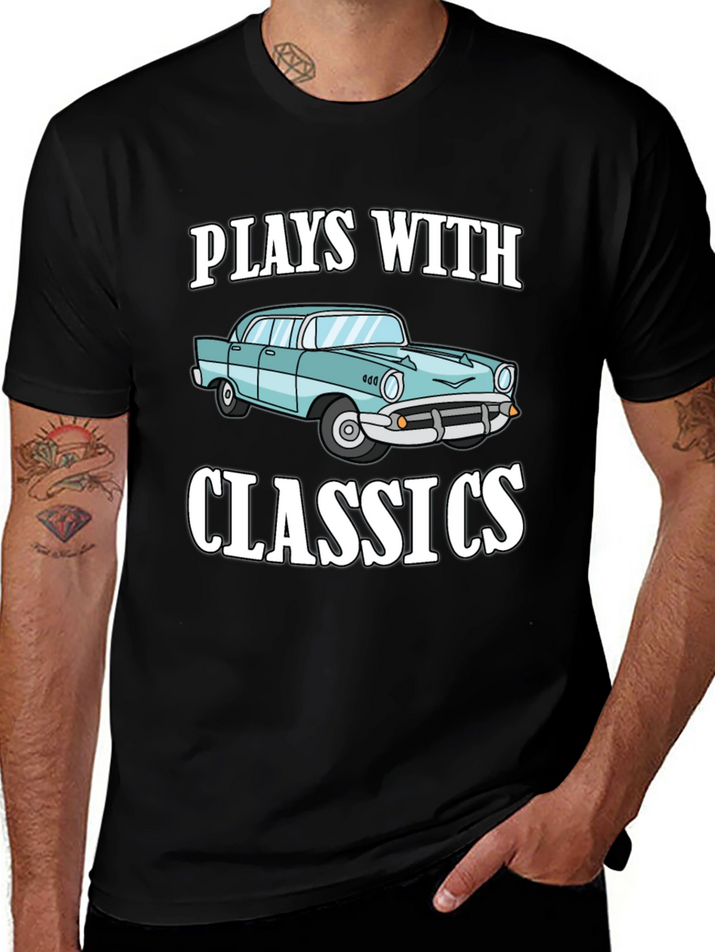 Plays with Classics Car Graphic T-Shirt
