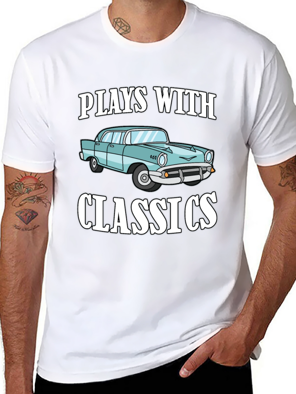 Plays with Classics Car Graphic T-Shirt