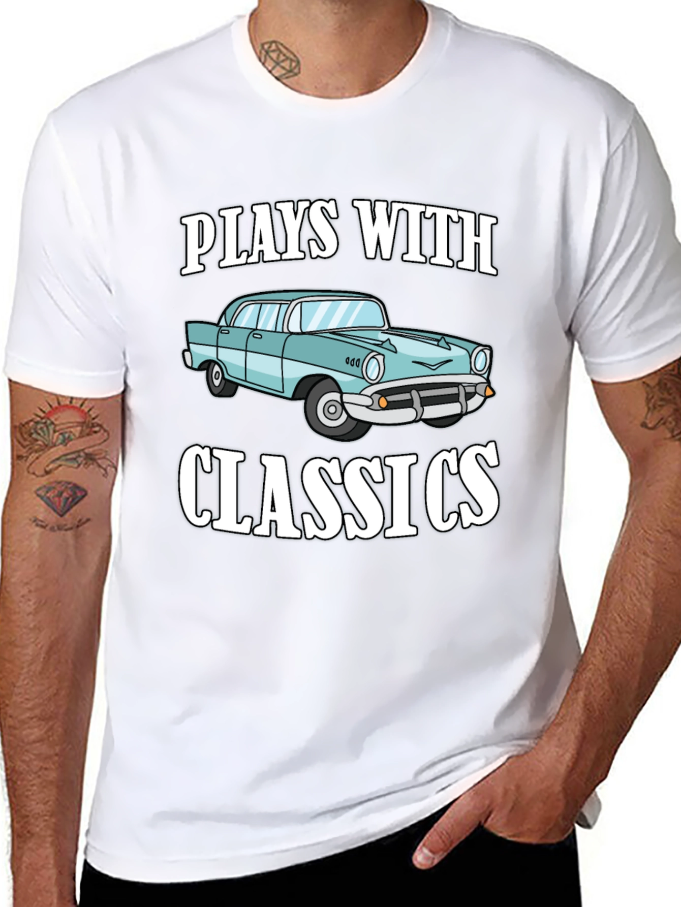 Plays with Classics Car Graphic T-Shirt