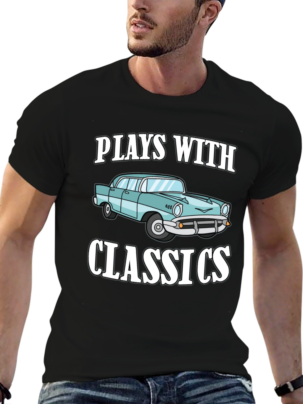 Plays with Classics Car Graphic T-Shirt