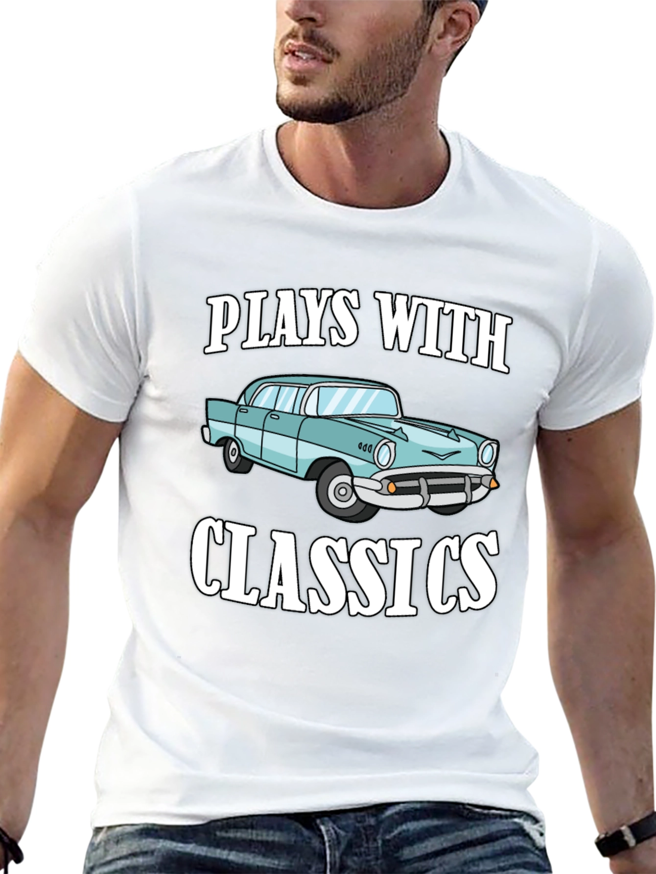 Plays with Classics Car Graphic T-Shirt