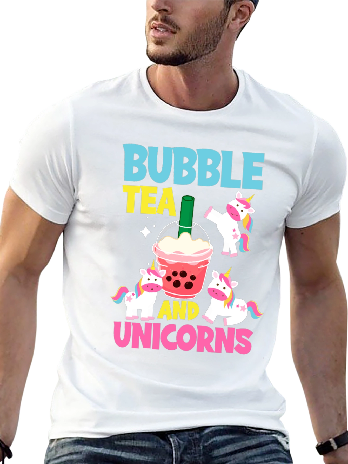 Bubble Tea & Unicorns Graphic Tee