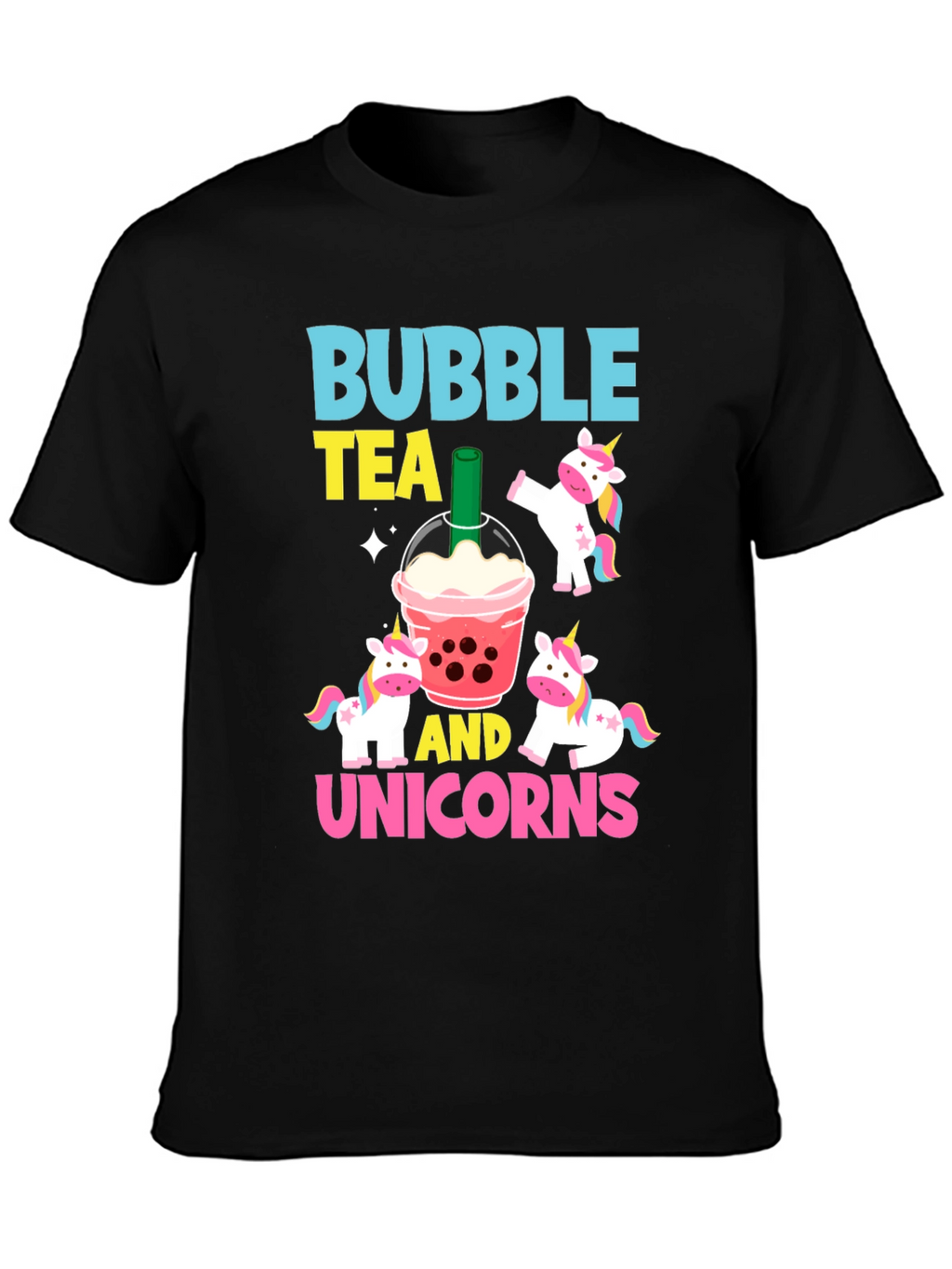 Bubble Tea & Unicorns Graphic Tee