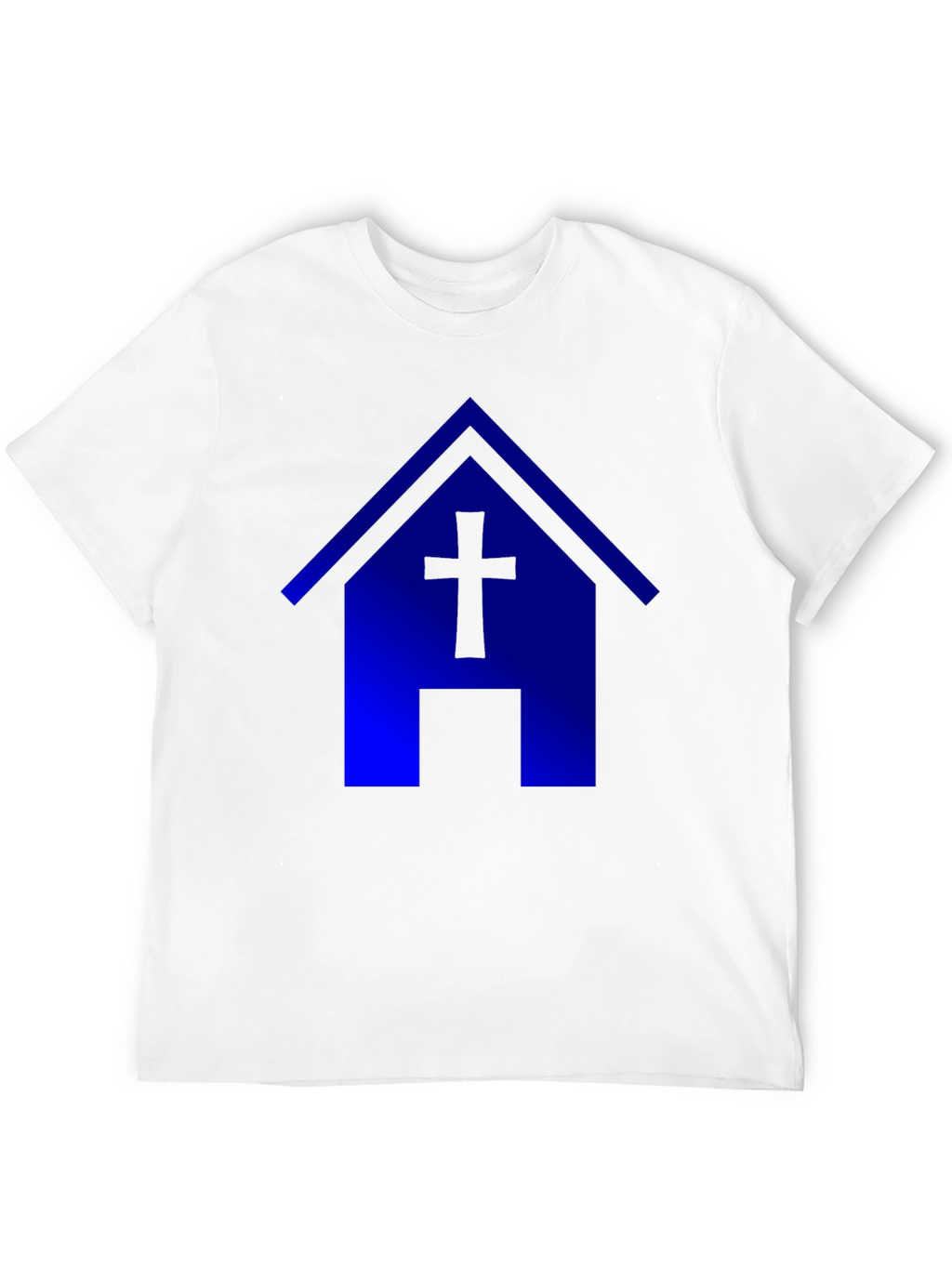 Blue Church T-Shirt: Faith & Style