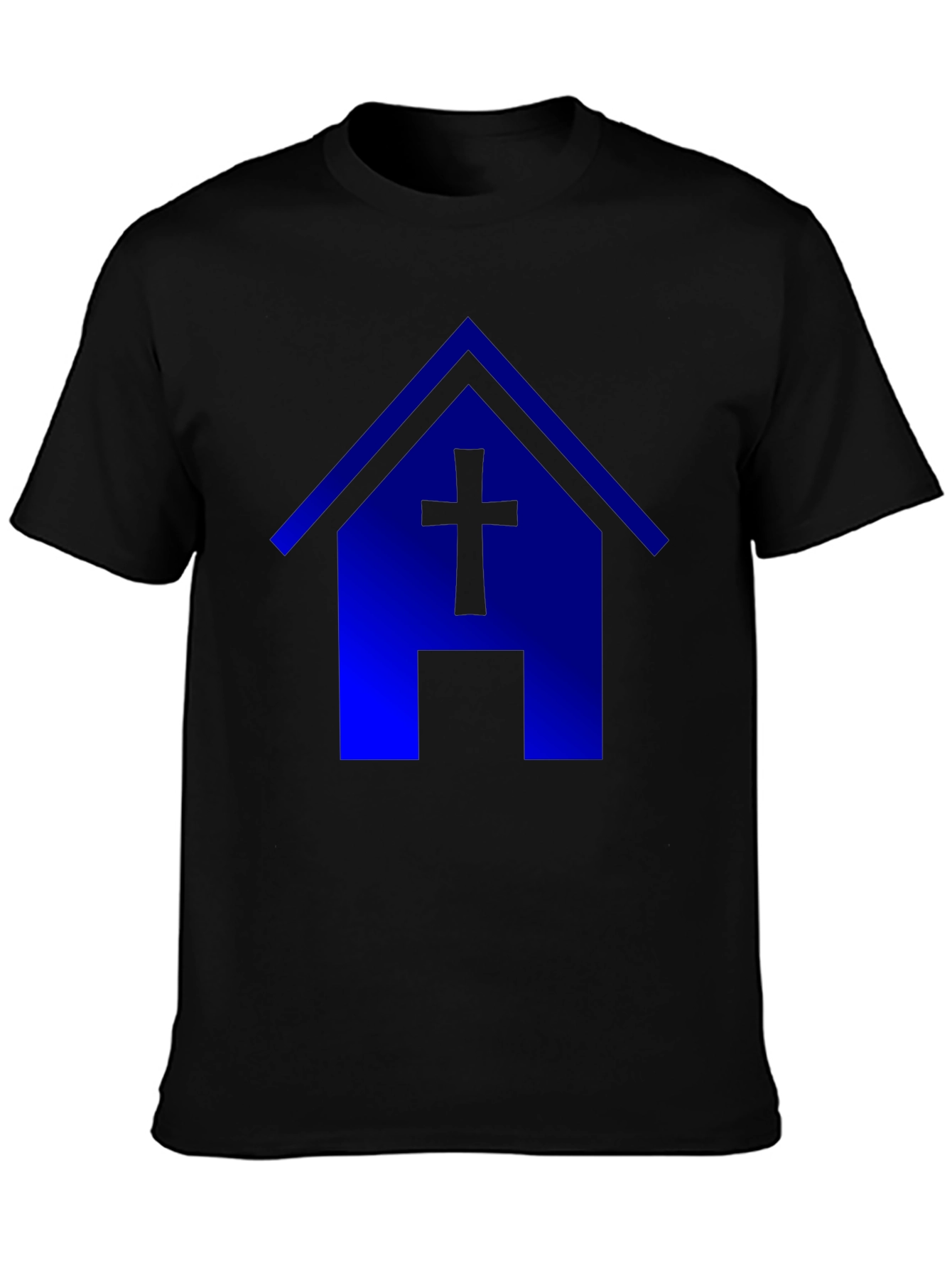 Blue Church T-Shirt: Faith & Style