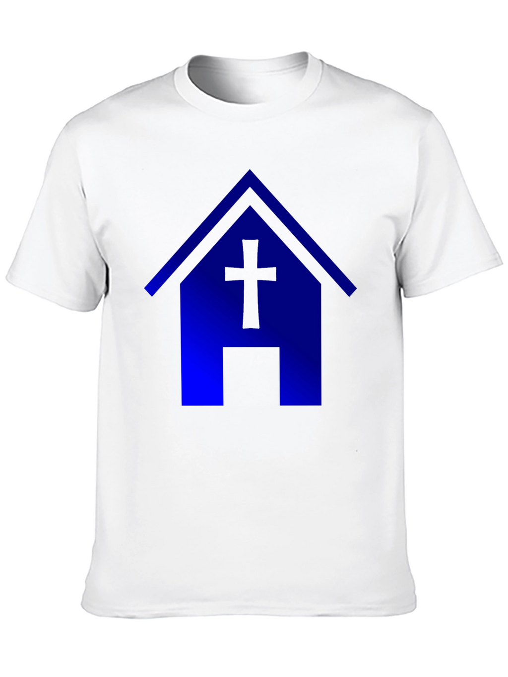 Blue Church T-Shirt: Faith & Style