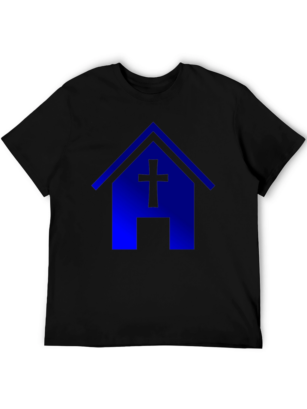 Blue Church T-Shirt: Faith & Style