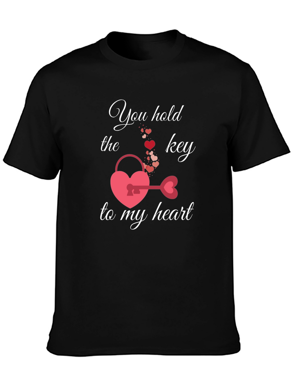 Heart Key Valentines Day T-Shirt