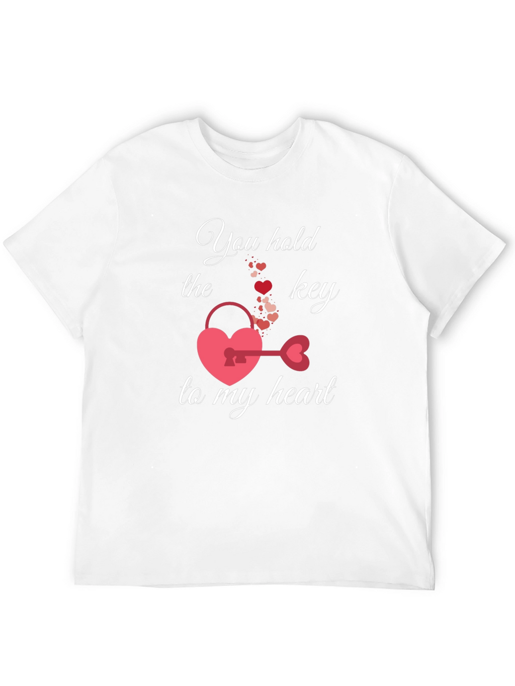 Heart Key Valentines Day T-Shirt