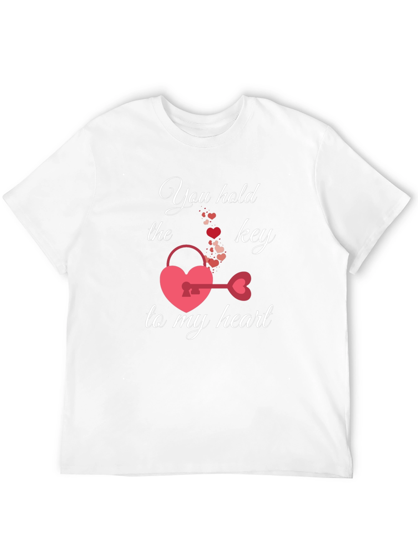 Heart Key Valentines Day T-Shirt