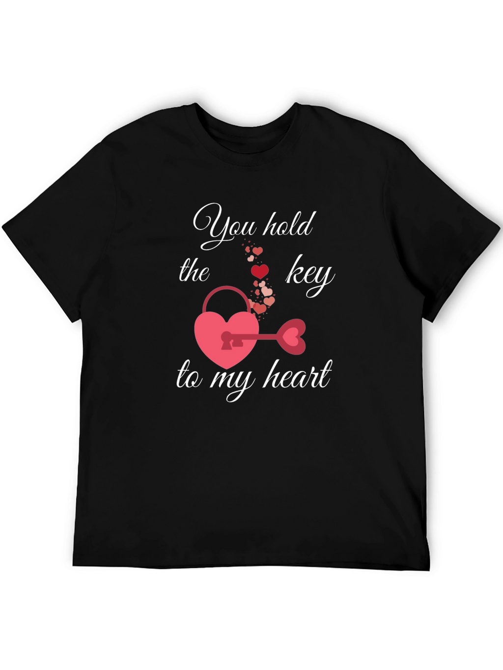 Heart Key Valentines Day T-Shirt