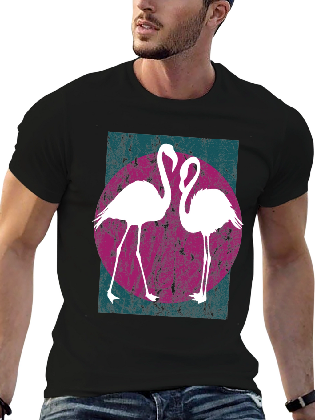 Retro Flamingo Graphic Tee