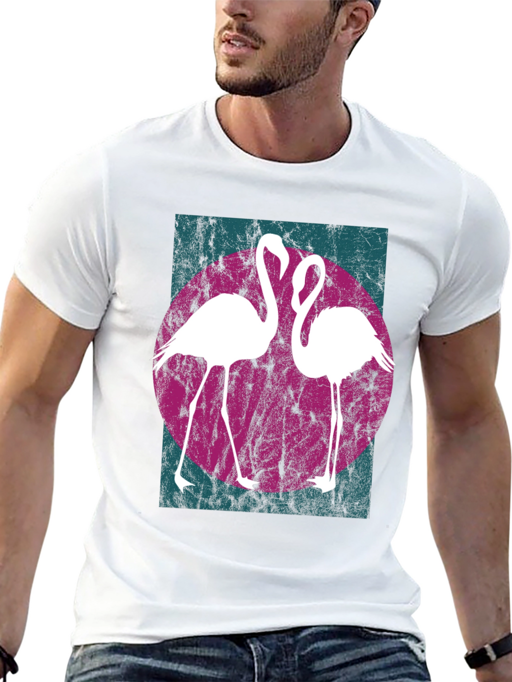 Retro Flamingo Graphic Tee
