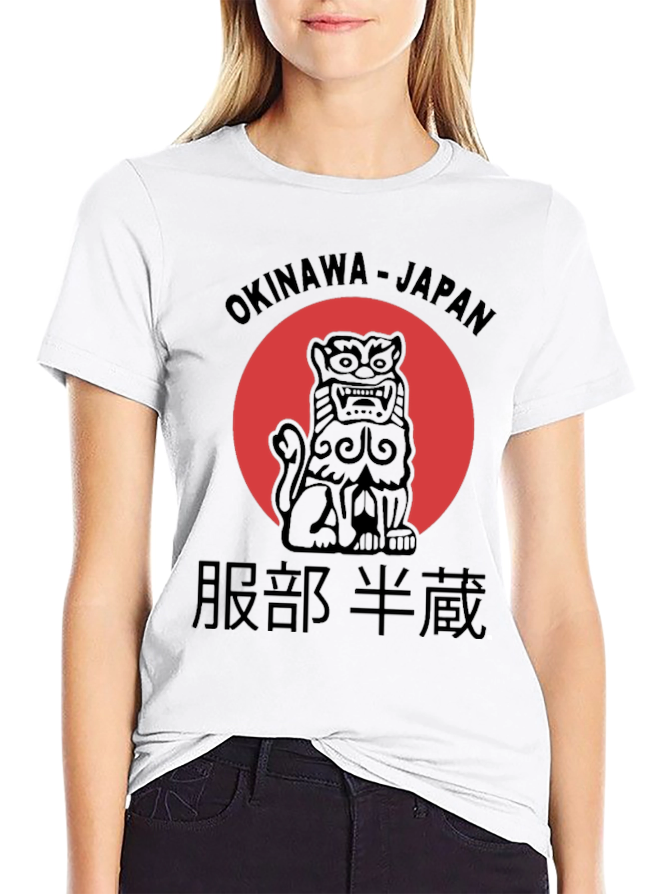 Okinawa Japan T-Shirt Shisa Lion Graphic Tee
