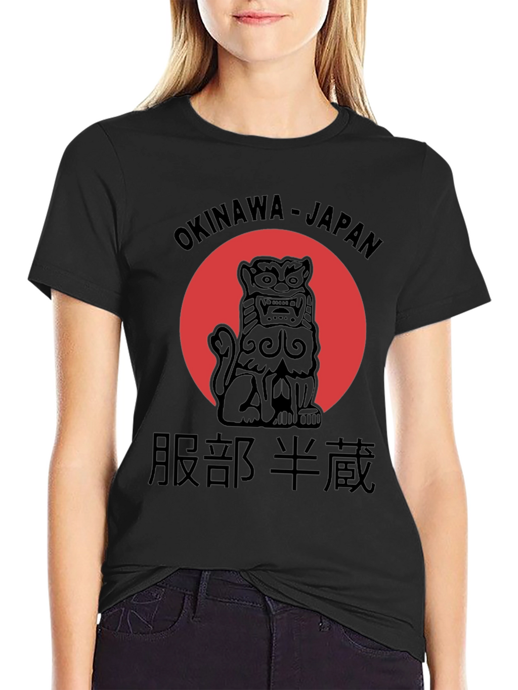 Okinawa Japan T-Shirt Shisa Lion Graphic Tee