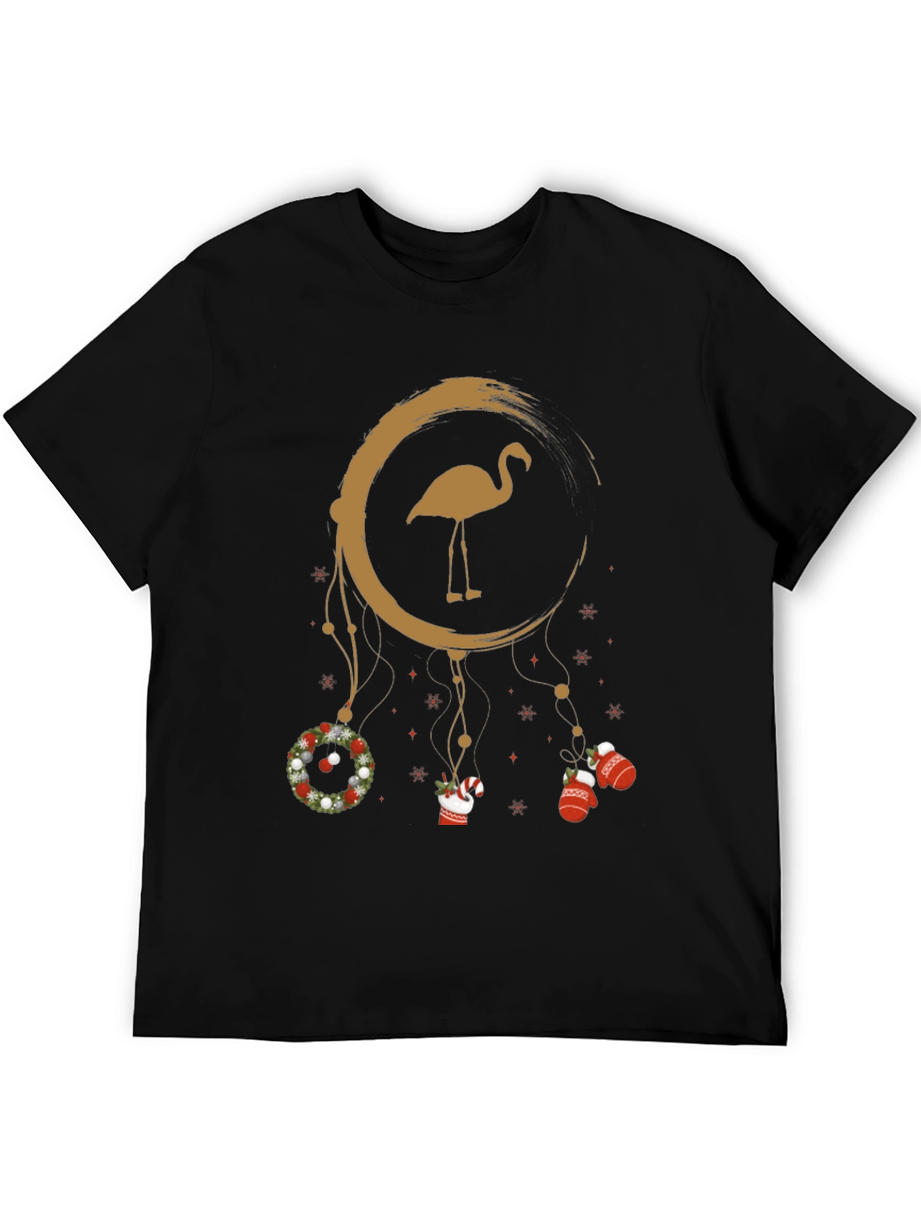 Festive Flamingo Christmas Tee