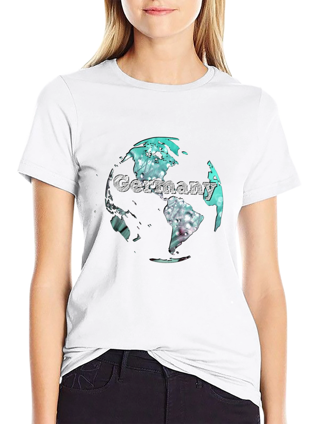 Germany Globe Graphic Print T-Shirt