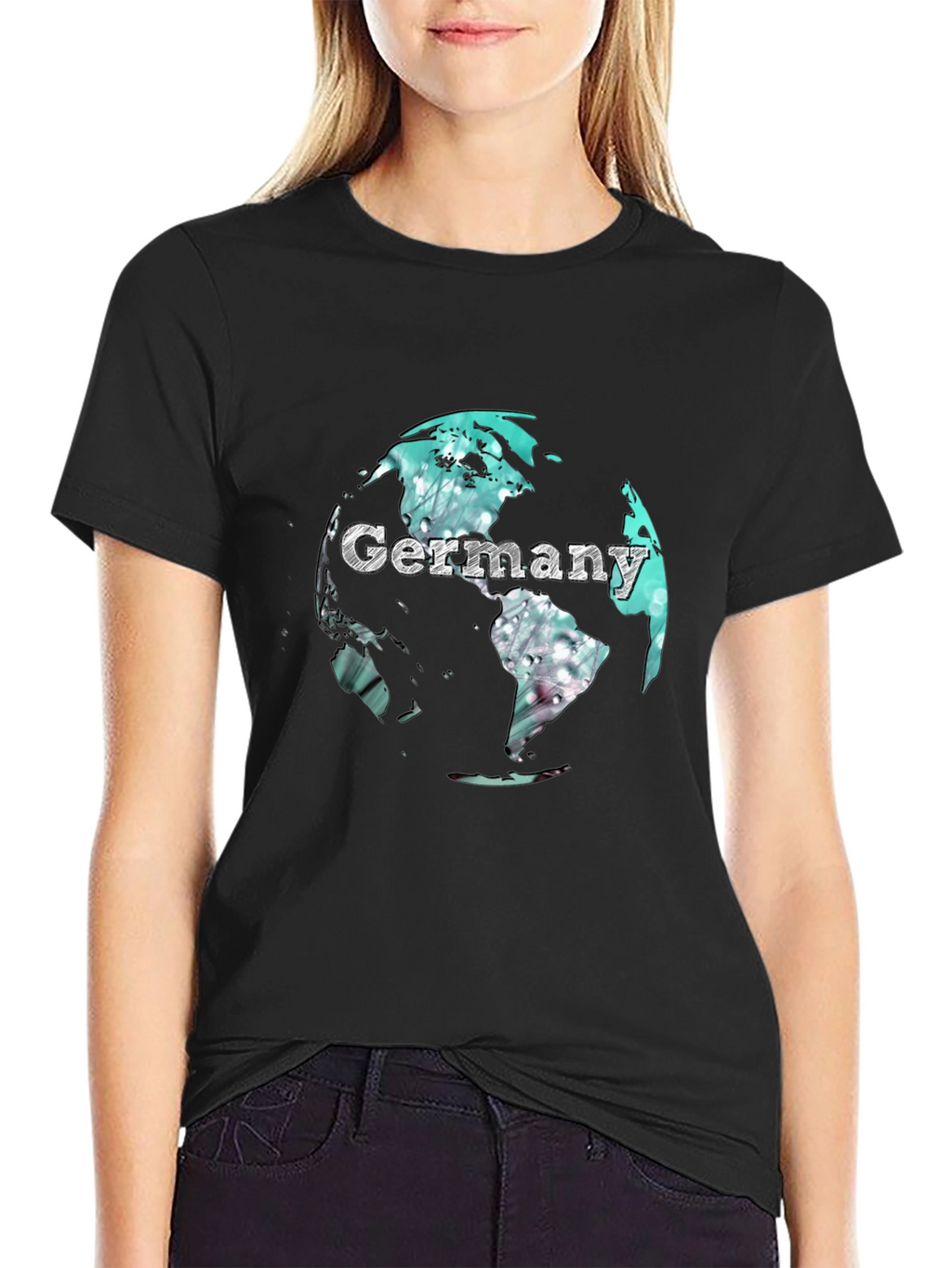 Germany Globe Graphic Print T-Shirt