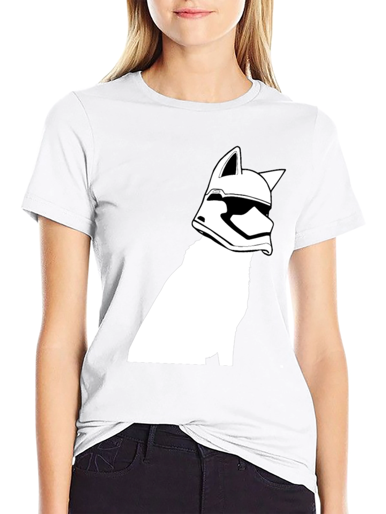 Stormtrooper Husky T-Shirt - Black Cotton Tee