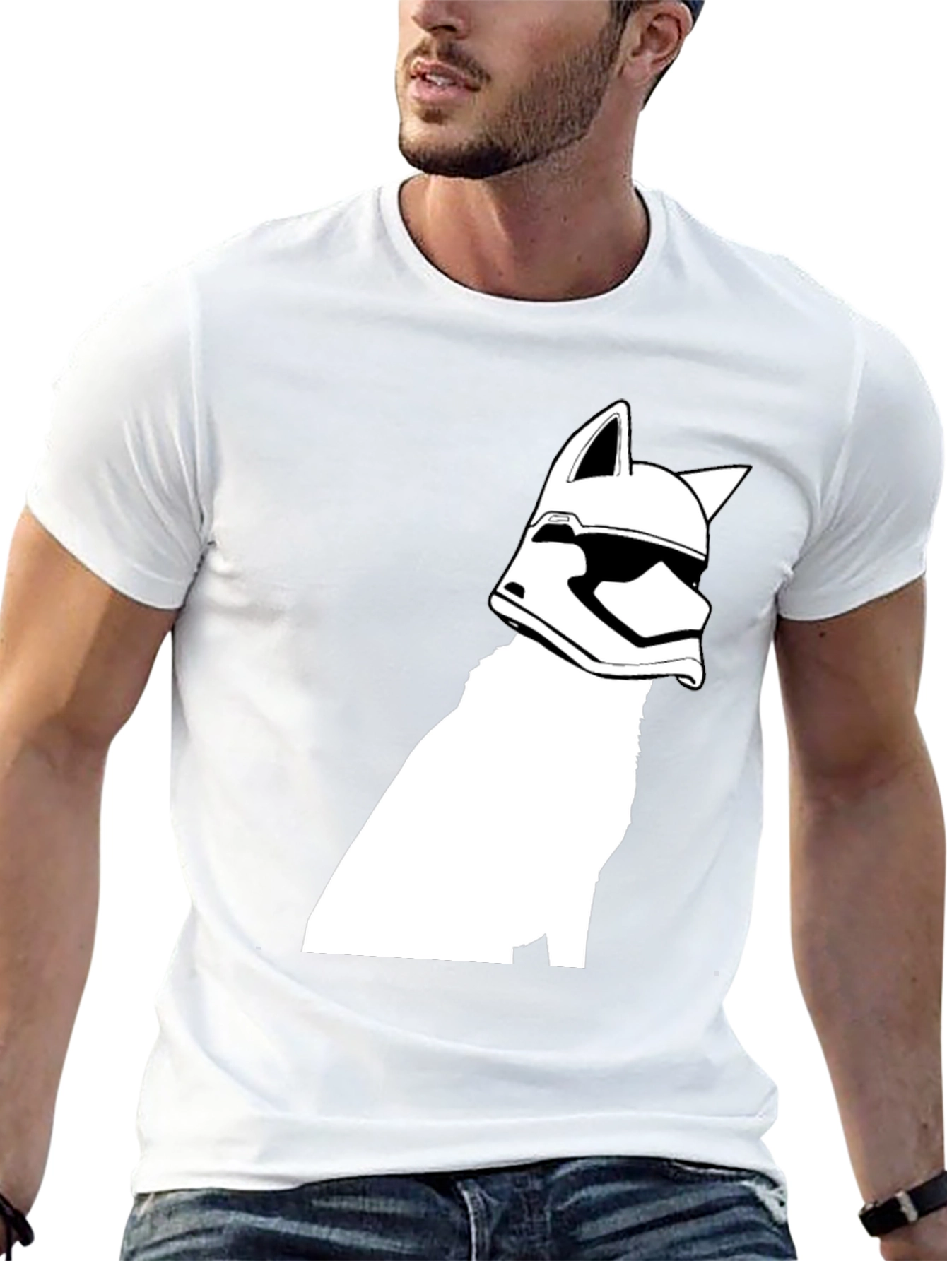 Stormtrooper Husky T-Shirt - Black Cotton Tee
