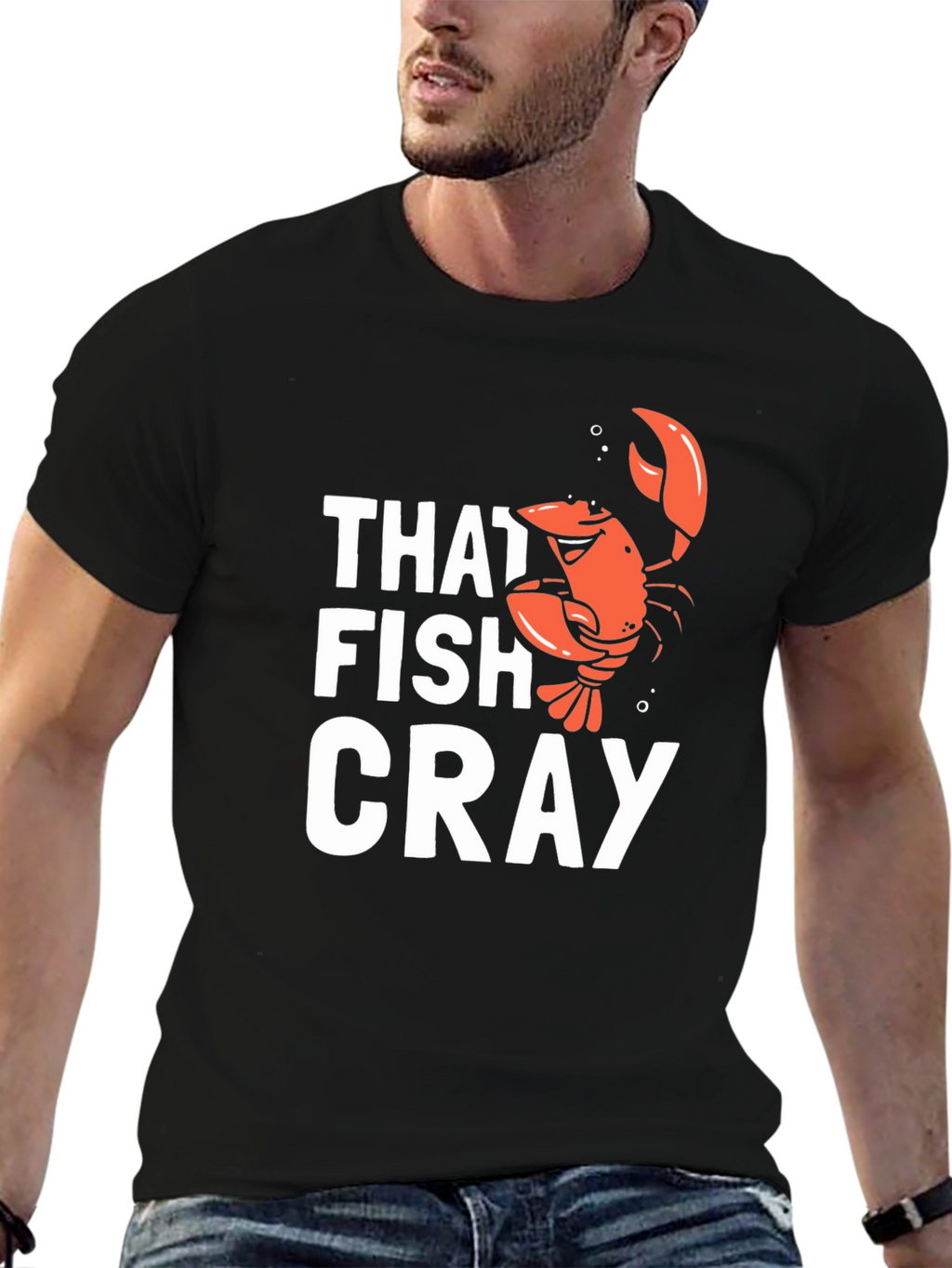 That Fish Cray Funny Crawfish Graphic T-Shirt