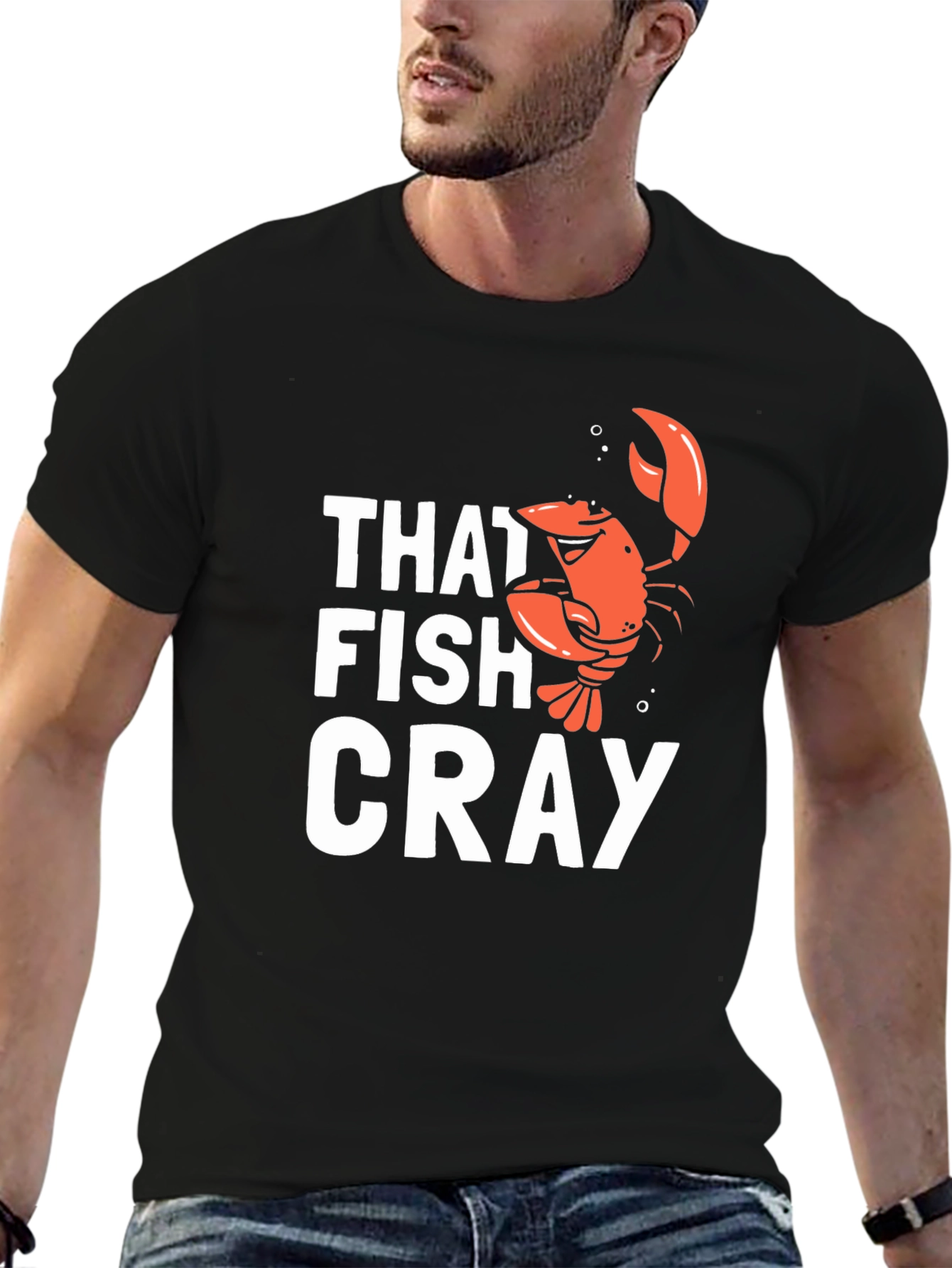 That Fish Cray Funny Crawfish Graphic T-Shirt